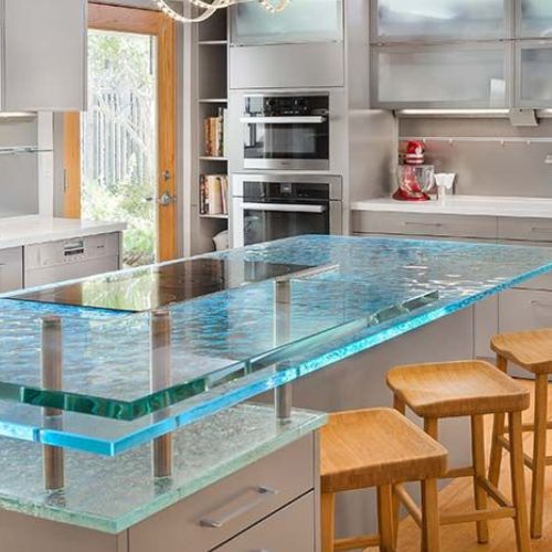 Glass counter