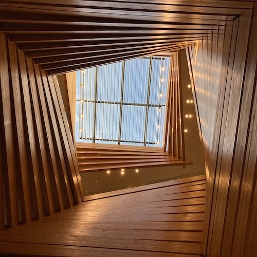 wooden skylight